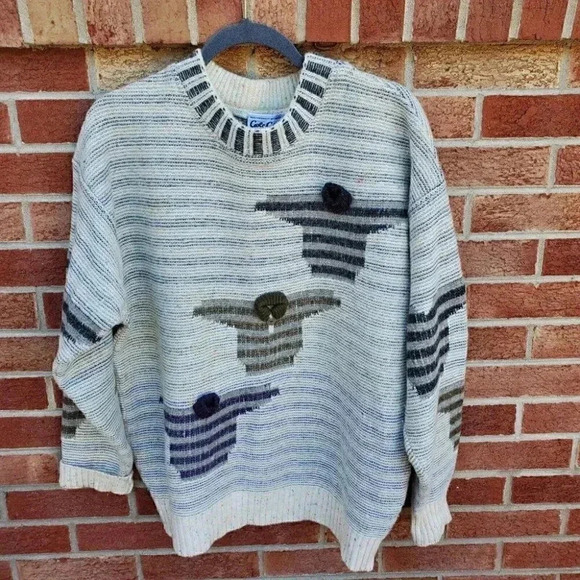 Vintage Carlo Colucci Wool Sweater Made in W. Germany - Picture 1 of 9